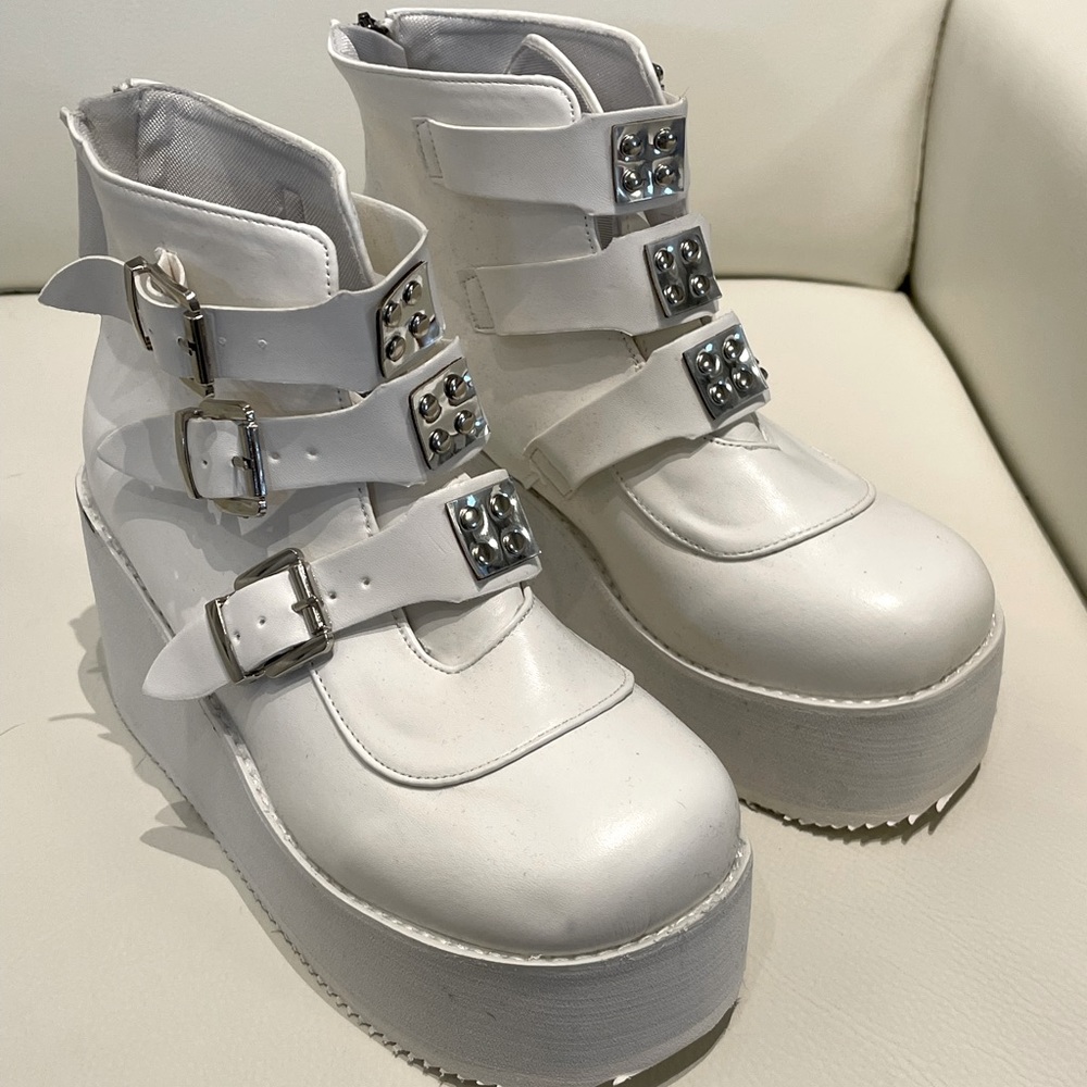 White Platform Boot rave